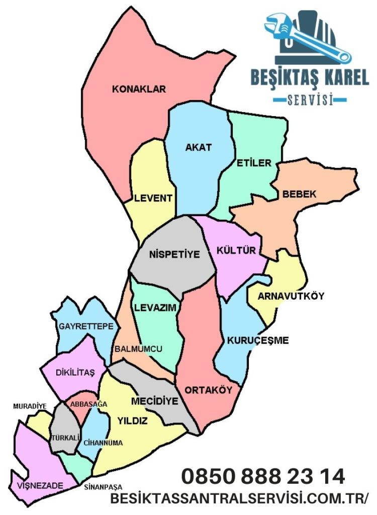 beşiktaş santral servis bölgeleri